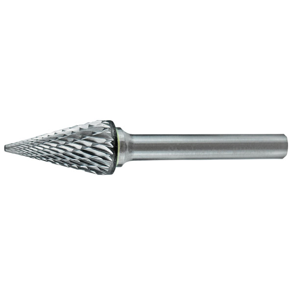 HOLEMAKER CARBIDE BURR CONE SHAPE 1/4 X 3/4'' 1/4'' SHANK DC